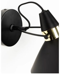 Черна стенна лампа Jona – White Label