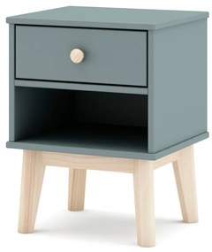 Детско нощно шкафче сиво-зелено Esteban – Marckeric