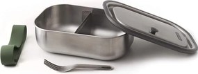 Кутия за храна Black+Blum BAM-SS-L010, 1 л, Правоъгълна, Подходяща за фурна, Без BPA, Неръждаема стомана, Зелен