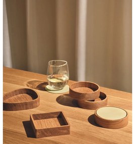 Декоративна дървена кутия за съхранение в естествен цвят 14x12,5x3 cm Curve S – LIND DNA