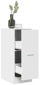 855151 vidaXL Шкаф органайзер, бял, 30x41x77,5 см, инженерно дърво