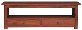 337080 vidaXL ТВ шкаф, кафяв, 115x30x40 см, махагоново дърво масив