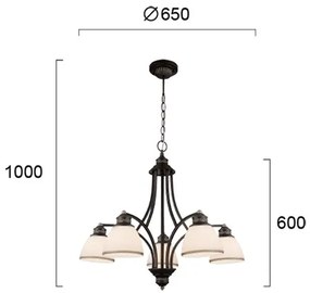 Лампа Viokef Clair 5Light