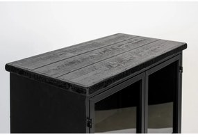 Черен метален шкаф 65x105 cm Ferre - White Label