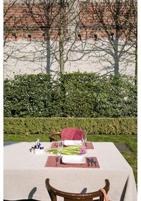 Бежово-черна памучна покривка за маса, 250 x 150 cm - Tiseco Home Studio