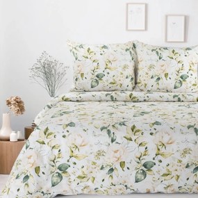 Меки памучни чаршафи с деликатна шарка на рози 2 части: 1 бр. 140x200 + 1 бр. 70x80