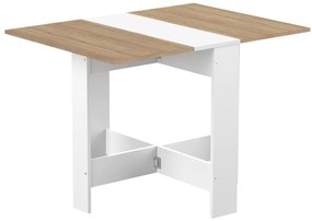 Сгъваема маса за хранене с плот от дъб 76x28 cm Papillon - TemaHome