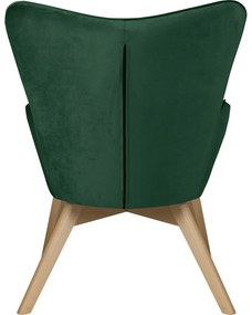 Тъмнозелено кадифено кресло Niko – Ropez