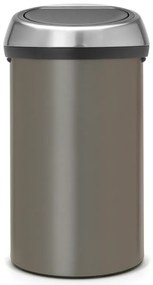 Кош за боклук Brabantia Touch Bin 647249, 60 л, Плавно и безшумно отваряне, Сив
