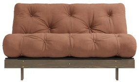 Разтегателен диван в оранжево и медно 140 cm Roots - Karup Design