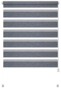 Сива ролетна щора ден и нощ 72,5x150 cm Zebra Natur – Gardinia