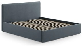 Светлосиня тапицирана табла за легло 150,5x100 cm Remo – Micadoni