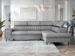 Ъглов диван Kadurin-Сив-Десен
