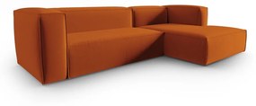 Оранжев кадифен ъглов диван Mackay – Cosmopolitan Design