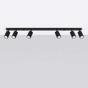 Черен прожектор 6,5x117 cm Gleam – Sollux