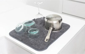 Микрофибърна подложка за съдове Brabantia SinkSide 1000215, 40x47 см, Полиестер, Тъмносив
