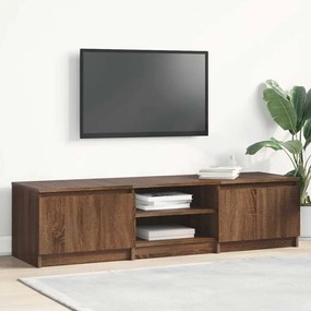 815359 vidaXL ТВ шкаф, кафяв дъб, 140x40x35,5 см, инженерно дърво
