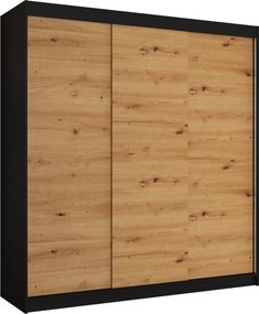 Гардероб Stalion 200 Sliding-Black-Artisan