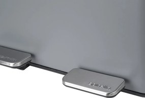 Тъмносиво стоманено кошче за боклук 2x20 l за рециклиране с педал Aliya – Spirella