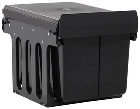 51182 vidaXL Кош за вграждане за кухненски шкаф, плавно затваряне, 48 л