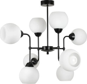 Плафон ЛУИДЖИ, черен, 8xE27