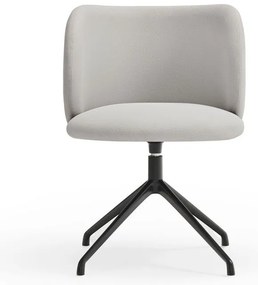 Светлосив тапициран трапезен стол Mogi – Teulat