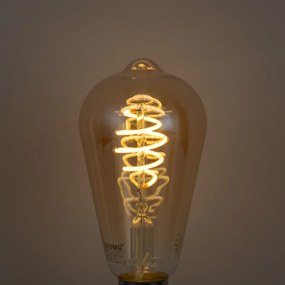 Комплект от 5 Интелигентни димируеми LED крушки E27 ST64 кехлибар 4.9W 320lm 2500K