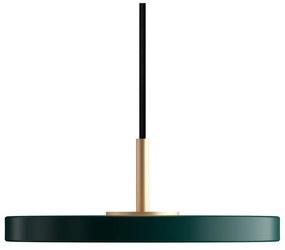 Тъмнозелено LED висящо осветително тяло с метален абажур ø 15 cm Asteria Micro – UMAGE