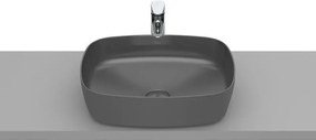 Умивалник за монтаж върху плот, Inspira Soft, 500 x 370mm, Onyx