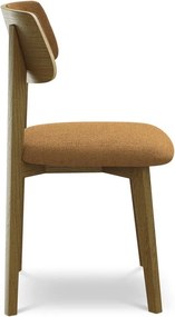 Теракотен трапезен стол от масивна дървесина Niu – Makamii