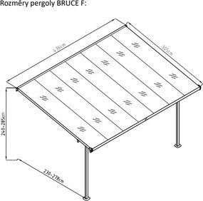 Градинска пергола Bruce F - Rojaplast