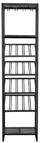 Черна метална стойка за вино за 20 бутилки, 48x180 cm Cantor - Zuiver