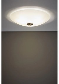 Бяло осветително тяло за таван със стъклен абажур ø 43 cm Polar – Markslöjd