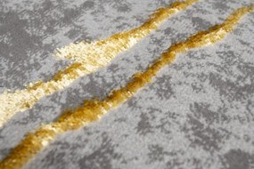 Изключителен модерен сив килим със златен мотив Ширина: 160 см | Дължина: 230 см