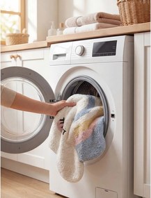 Кремав памучен детски килим подходящ за пране/ръчно изработен 140x200 cm Snuggle Nappi – Hanse Home