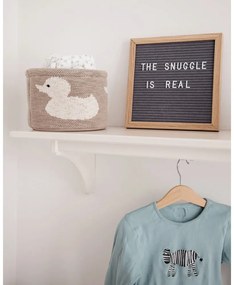 Бежов памучен органайзер Патица, ø 16 cm - Kindsgut