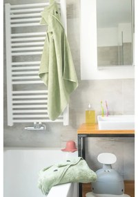 Зелена памучна детска хавлия с качулка 75x75 cm Dinosaur – Kindsgut