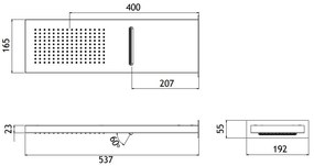 Душ слушалка Vente с водопад поток