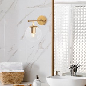 Стенна лампа в златисто Roe – Opviq lights