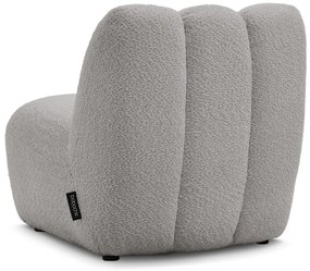 Светлосиво кресло от прежда с примки от букле Janissaire – Bobochic Paris