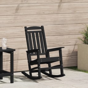 Sonata H Люлеещ се стол за градина Черен 70x92x108 см HDPE