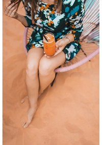 Комплект от 6 черни стъклени сламки за пиене с дължина 20 cm - Vialli Design