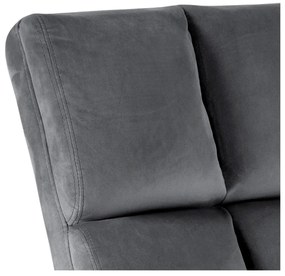 Сиво кадифено кресло Alba – Actona