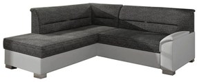 Разтегалелен диван JAKOB, 250x87x208, berlin02/soft017white, ляво
