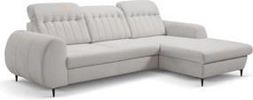 Ъглов диван Blanc-Сив-Дясно