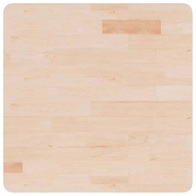 342930 vidaXL Квадратен плот за маса, 60x60x2,5 см, необработен дъб масив
