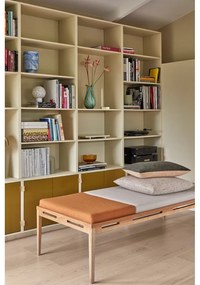 Оранжево-кремава пейка Amber - Hübsch