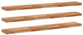 3279601 vidaXL Плаващ рафт, 3 бр, 160x20x4 см, маслен финиш, акация масив