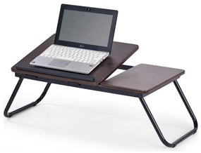 Табла за легло 23x60 см черен/кафяв