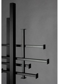 Черна стоманена стойка за връхни дрехи 71x185 cm Rumex – Dutchbone